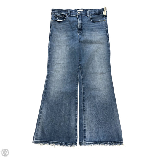 Jeans Boot Cut By Good American In Blue Denim, Size: 14