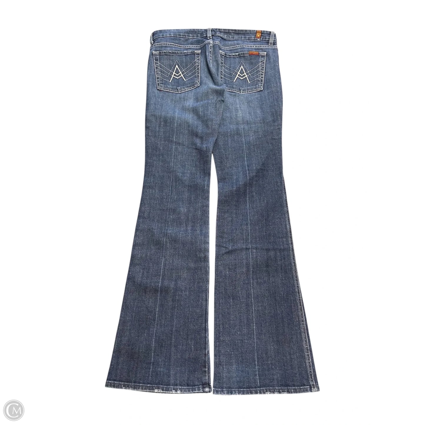 Jeans Boot Cut By 7 For All Mankind In Blue Denim, Size: 12
