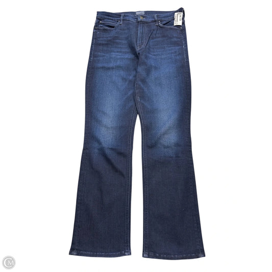 Jeans Straight By Mother In Blue Denim, Size: 12