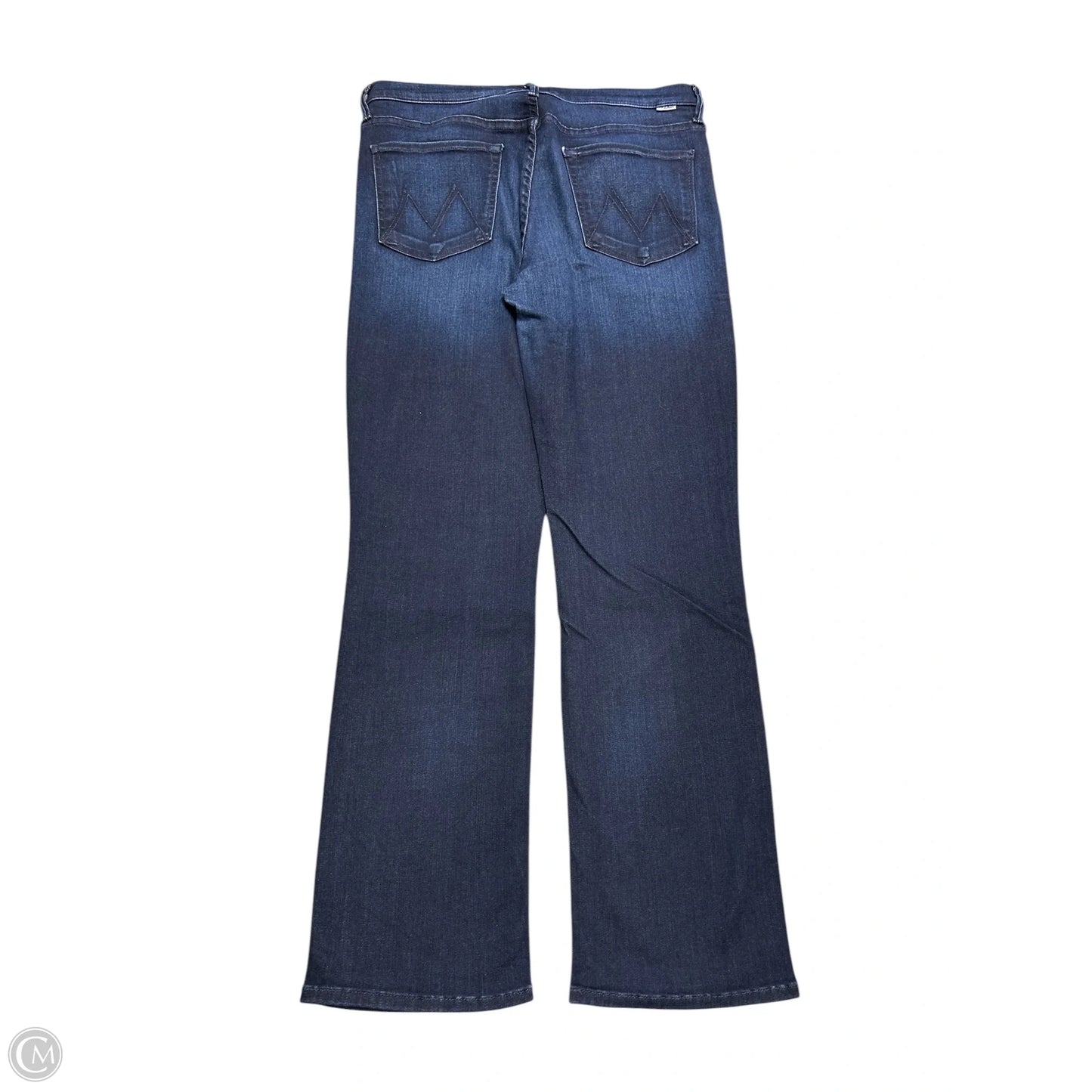 Jeans Straight By Mother In Blue Denim, Size: 12