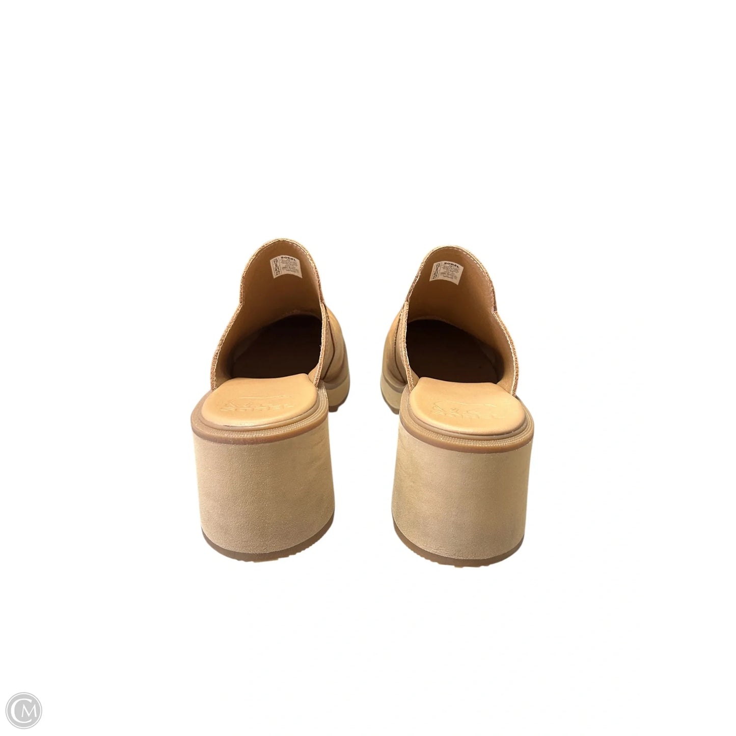 Shoes Heels Block By Sorel In Tan, Size: 10