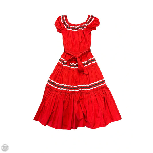 Dress Designer By Tory Burch In Red, Size: S