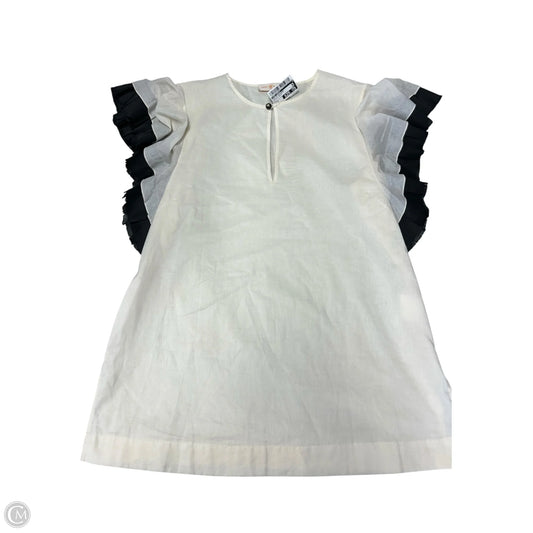 Top Short Sleeve Designer By Tory Burch In Black & White, Size: 6