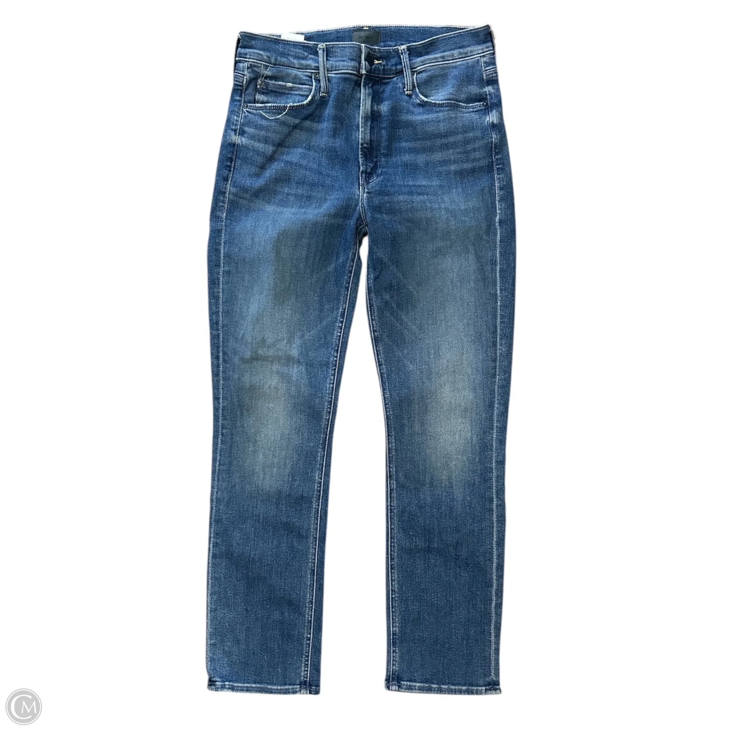 Jeans Straight By Mother In Blue Denim, Size: 6