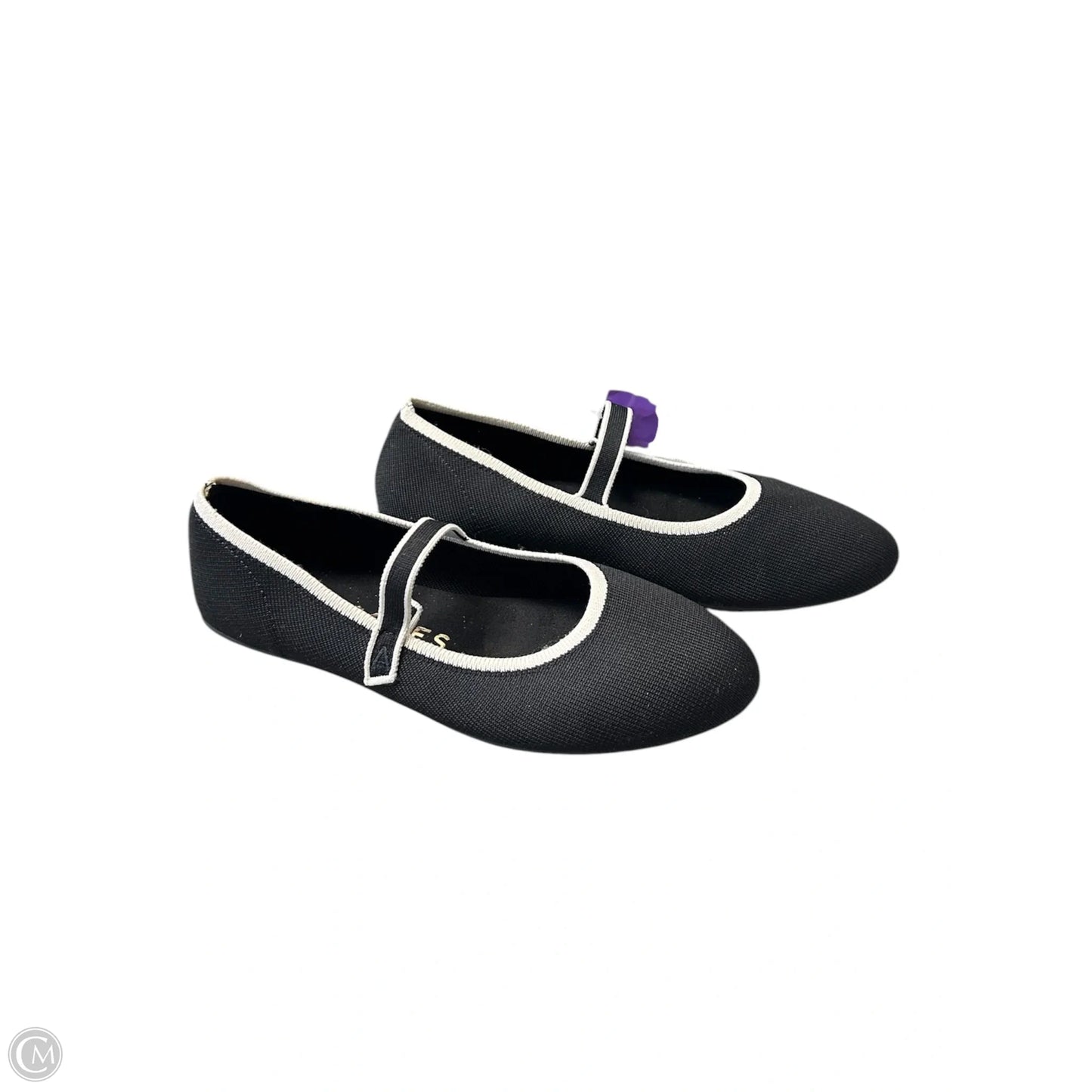 Shoes Flats By Aerosoles In Black & White, Size: 8.5