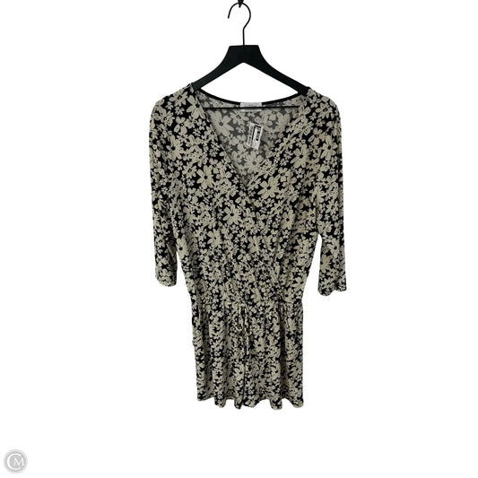 Romper By Kaileigh In Black & Cream, Size: Xlp