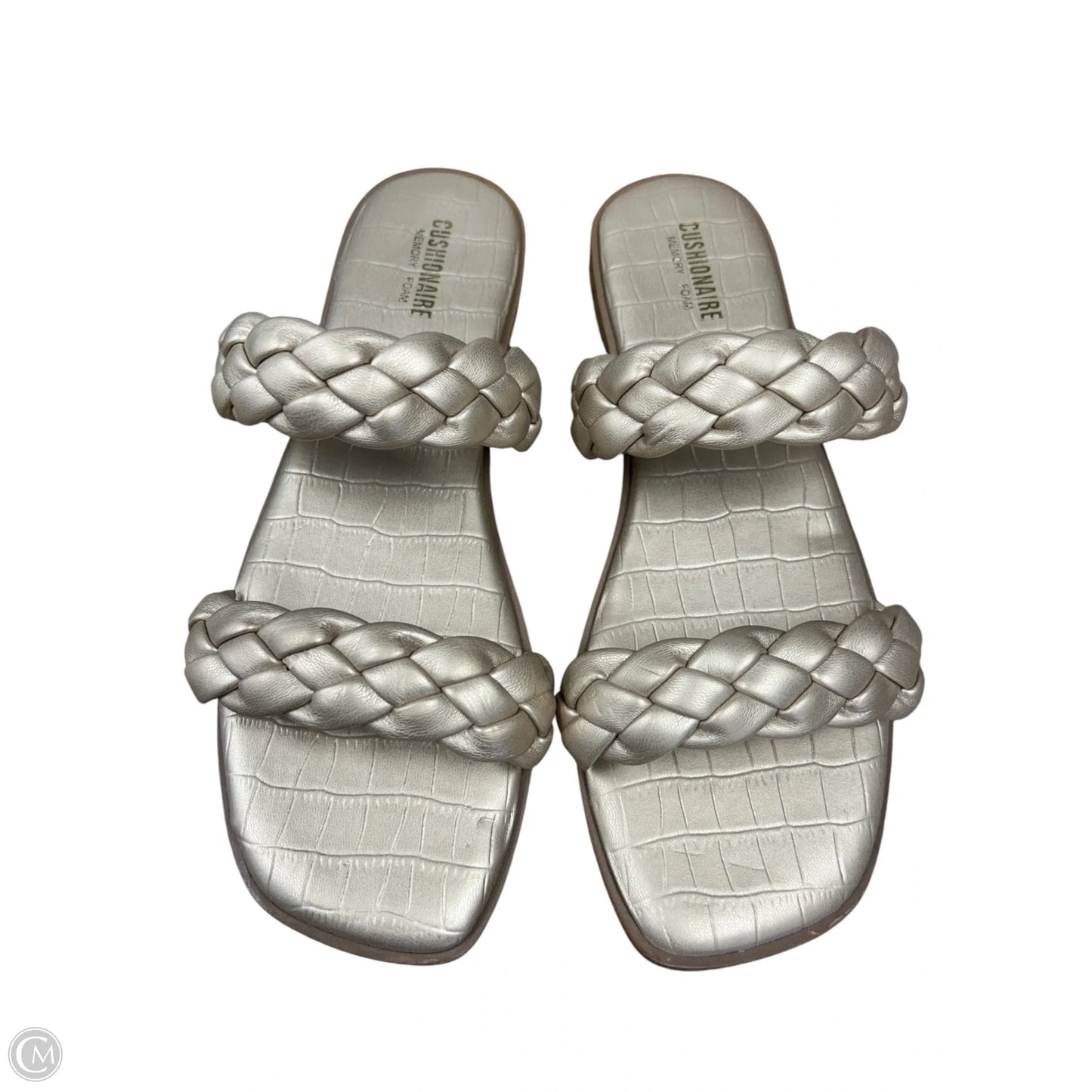 Sandals Flats By Cushionaire In Gold, Size: 8.5