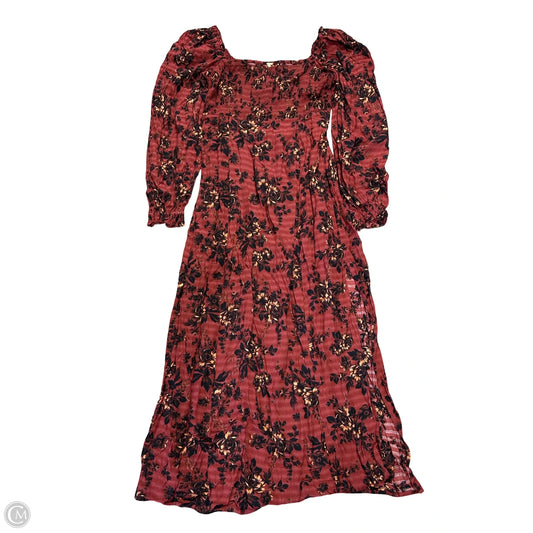 Dress Casual Maxi By Free People In Floral Print, Size: S