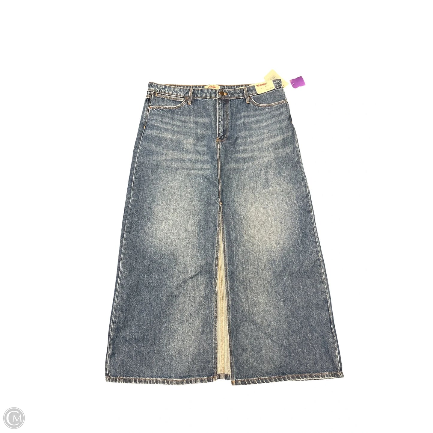 Skirt Maxi By Wrangler In Blue Denim, Size: 16