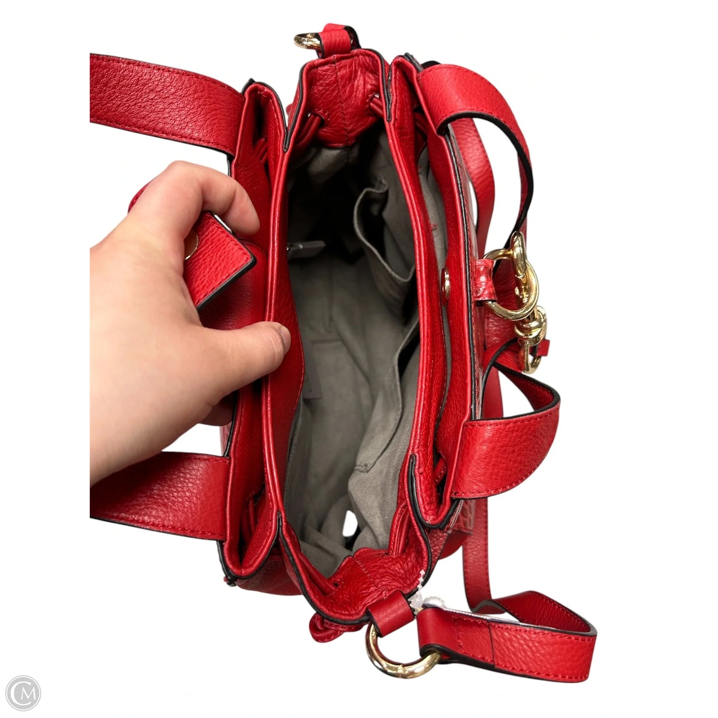 Handbag Leather By Vince Camuto, Size: Medium