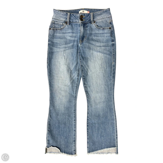 Jeans Cropped By Cabi In Blue Denim, Size: 2