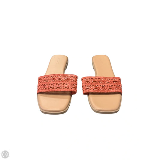 Sandals Flats By Old Navy In Orange, Size: 8