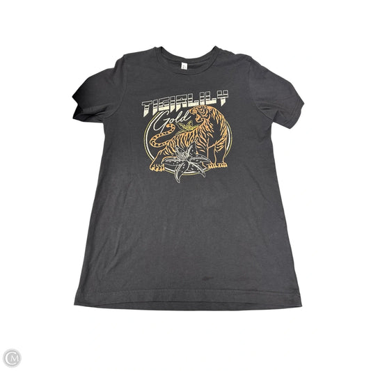 Top Short Sleeve Basic by Bella and Canvas in Grey Size: M