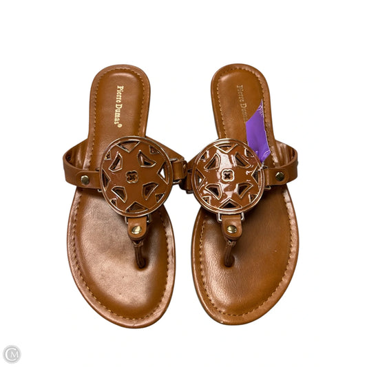 Sandals Flats By Pierre Dumas In Brown, Size: 7