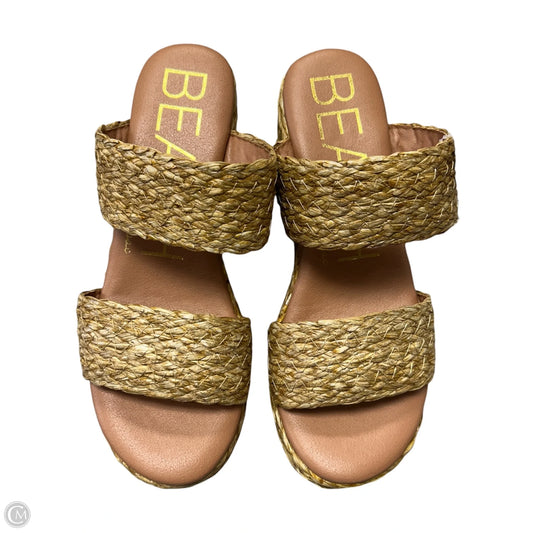 Sandals Heels Block By Matisse In Tan, Size: 7