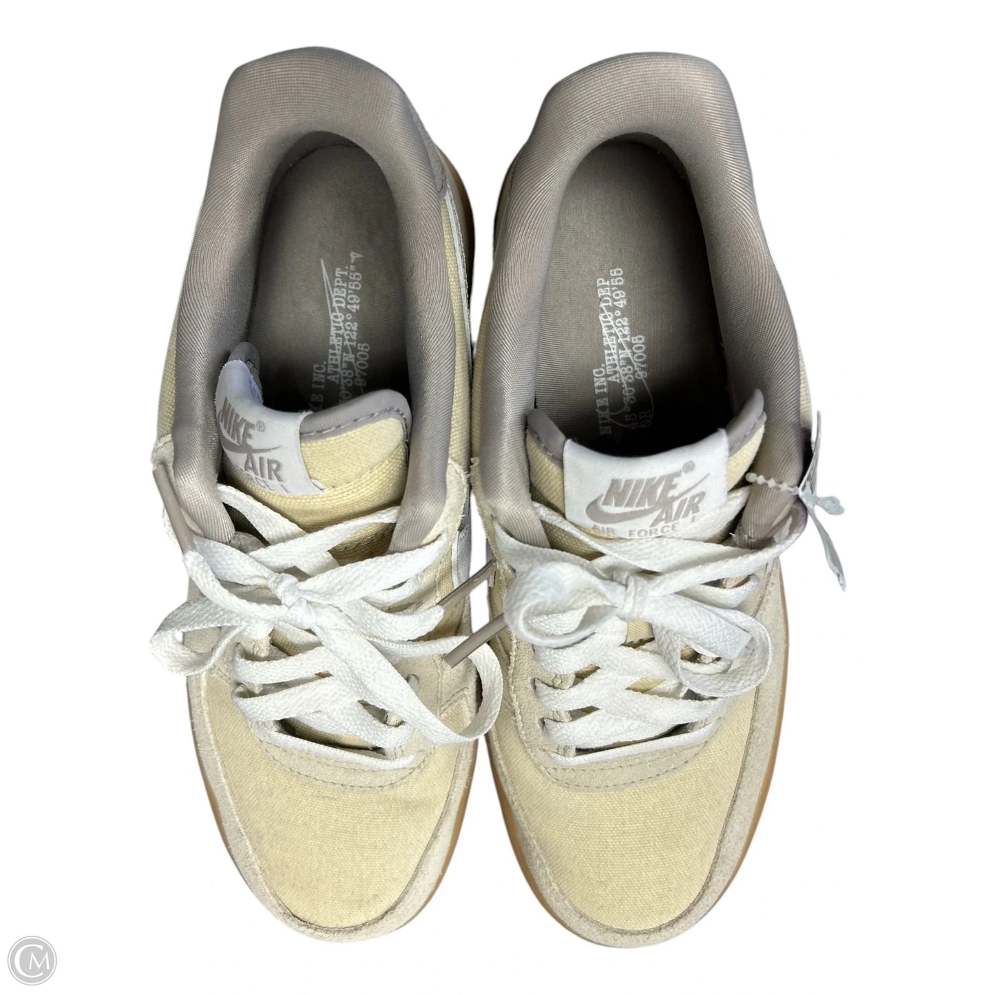 Shoes Sneakers By Nike In Tan & White, Size: 7