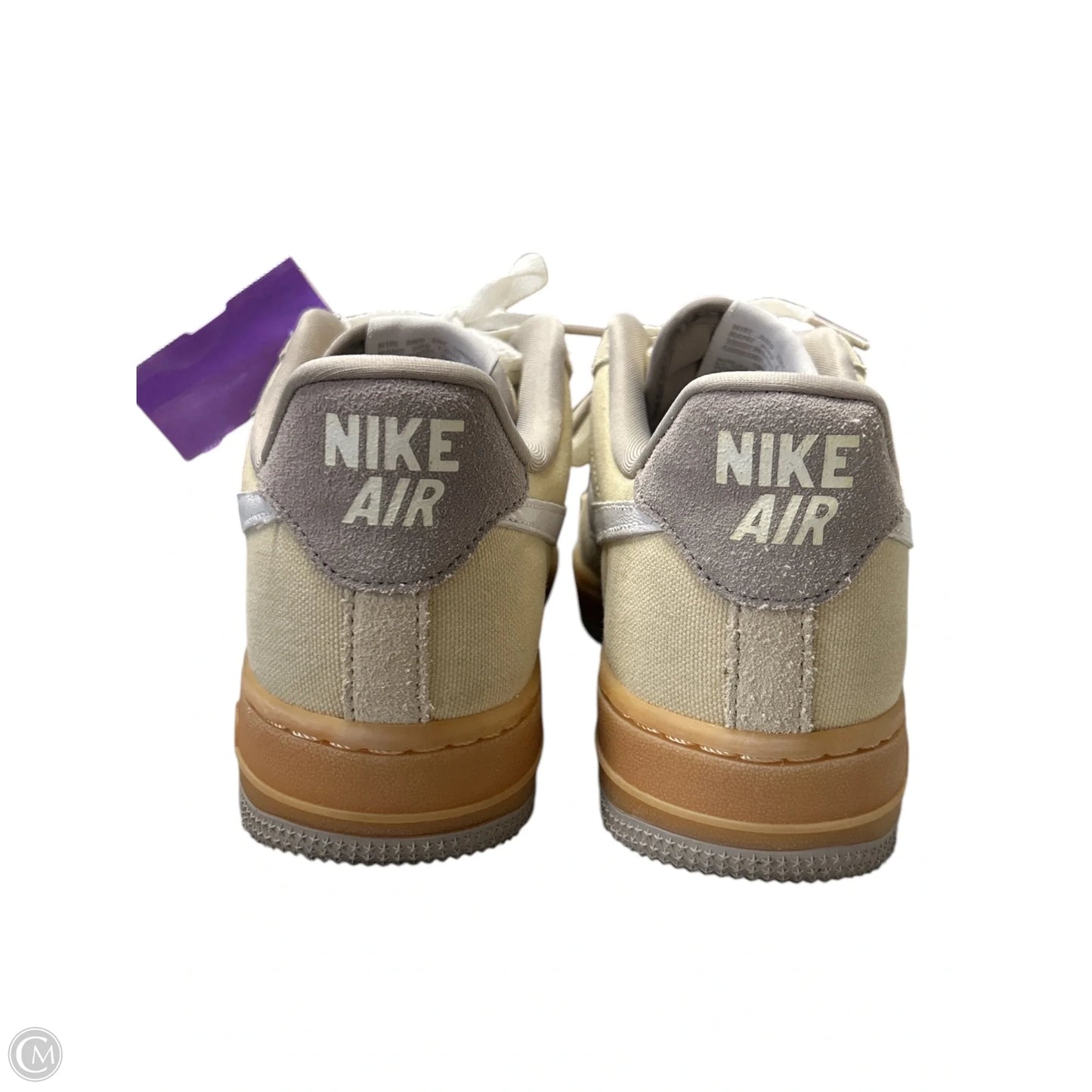 Shoes Sneakers By Nike In Tan & White, Size: 7
