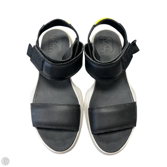 Sandals Flats By Sorel In Black, Size: 6.5