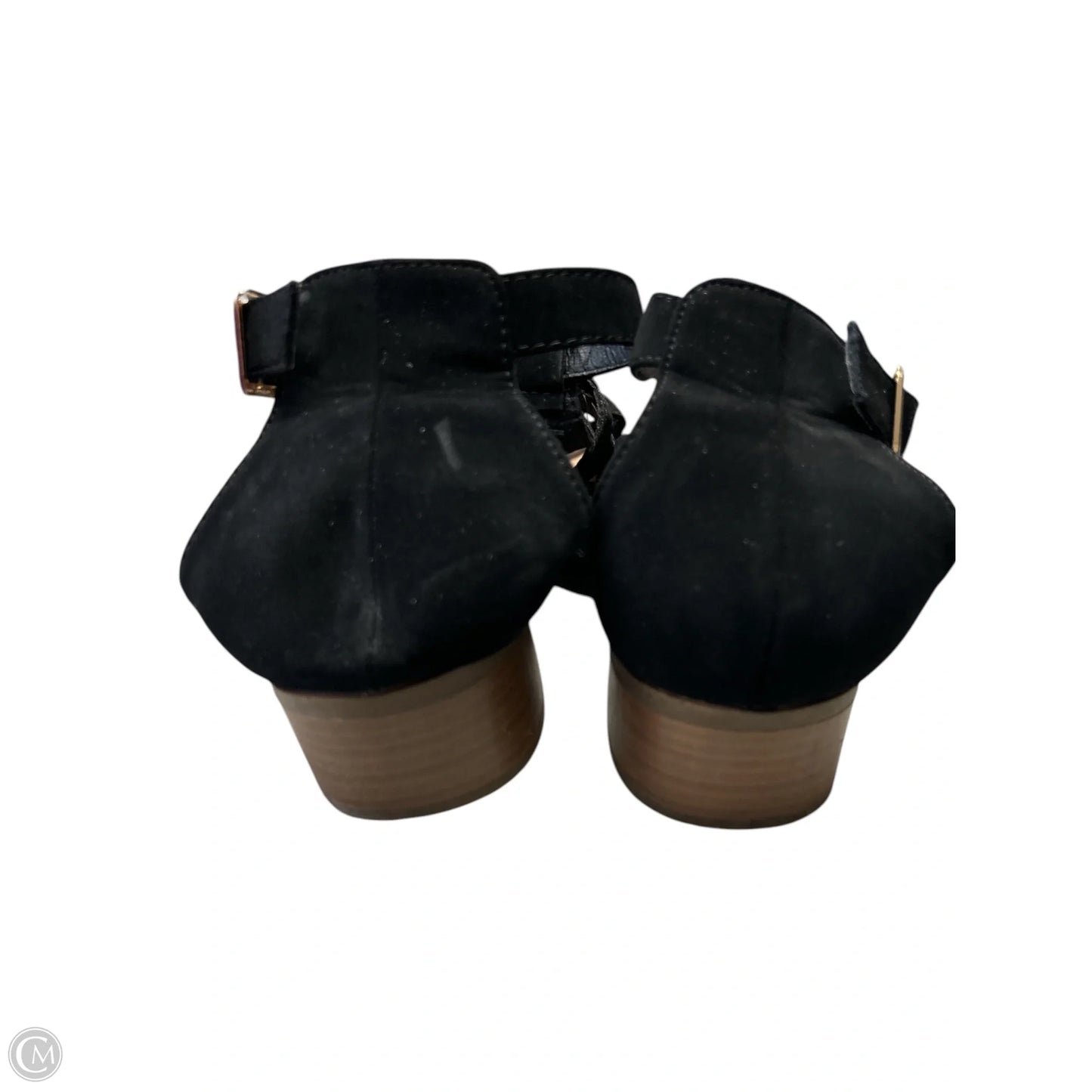 Sandals Flats By Top Moda In Black, Size: 8