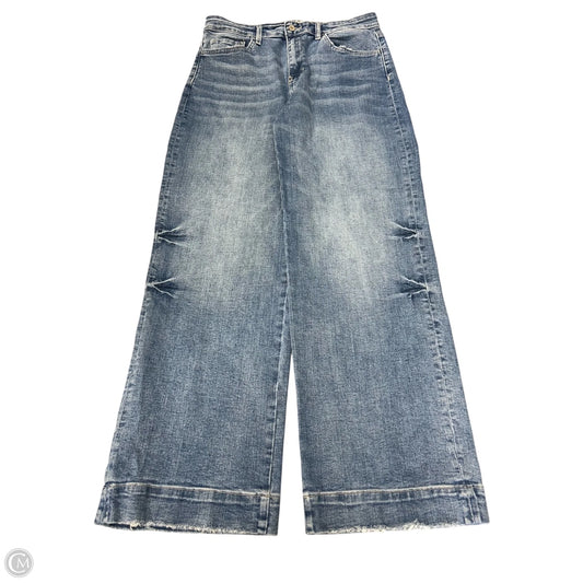 Jeans Wide Leg By Flying Monkey In Blue Denim, Size: 10