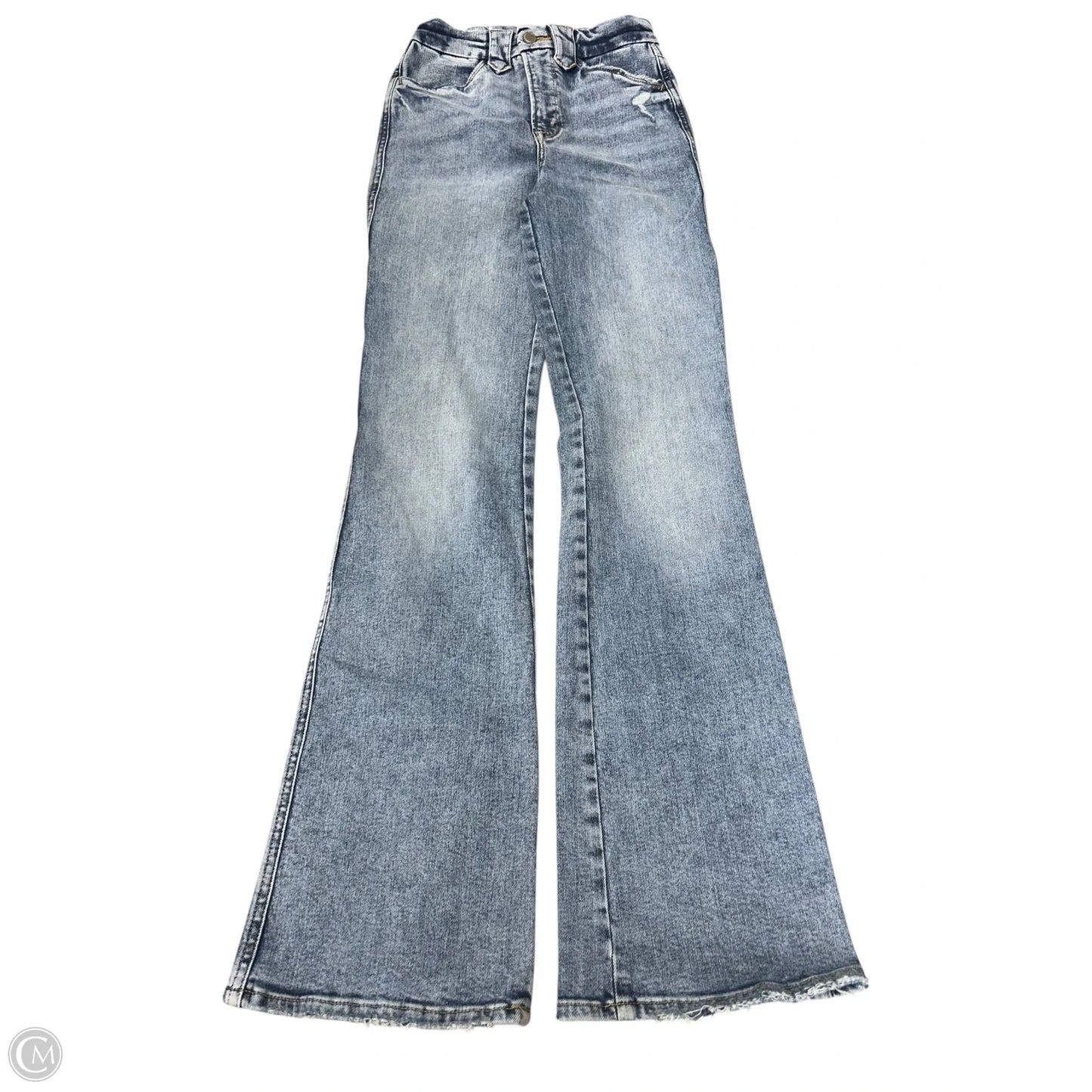 Jeans Straight By Good American In Blue Denim, Size: 0