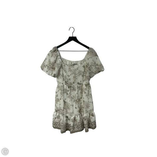 Dress Casual Short By Blu Pepper In Floral Print, Size: M