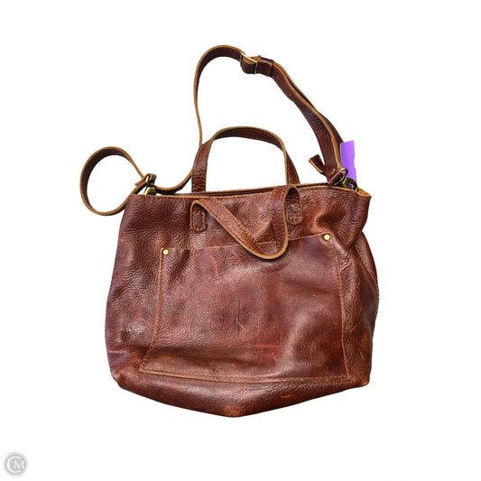 Handbag Leather By Portland Leather, Size: Medium