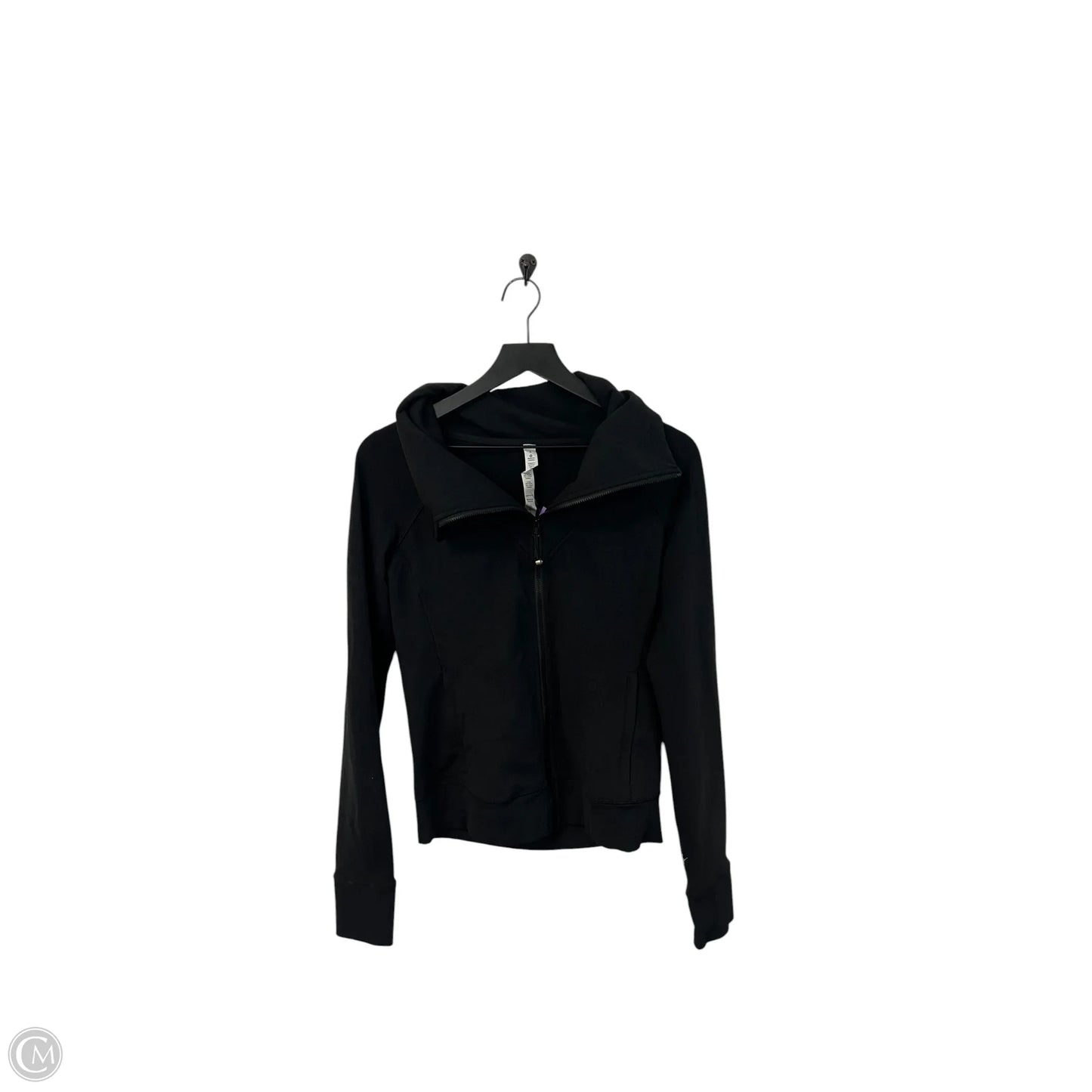 Athletic Jacket By Lululemon In Black, Size: 8