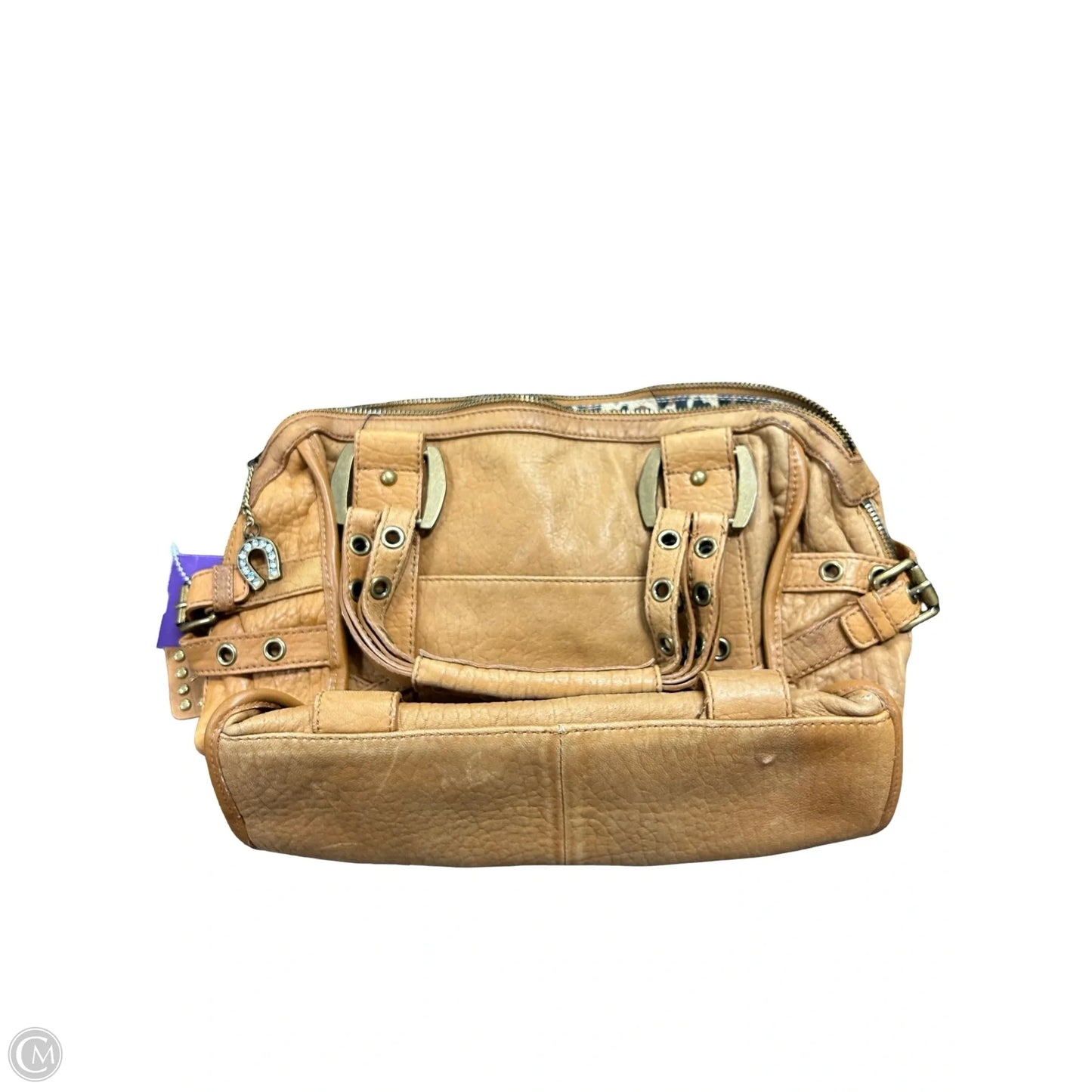 Handbag Leather By Betsey Johnson, Size: Medium