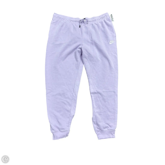 Athletic Pants By Nike Apparel In Purple, Size: Xl