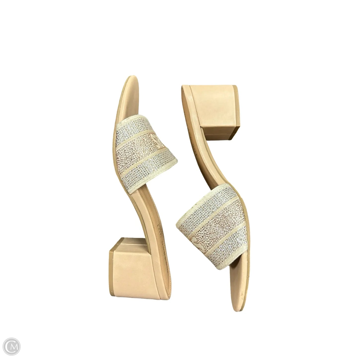 Sandals Heels Block By Madden Girl In Cream, Size: 9