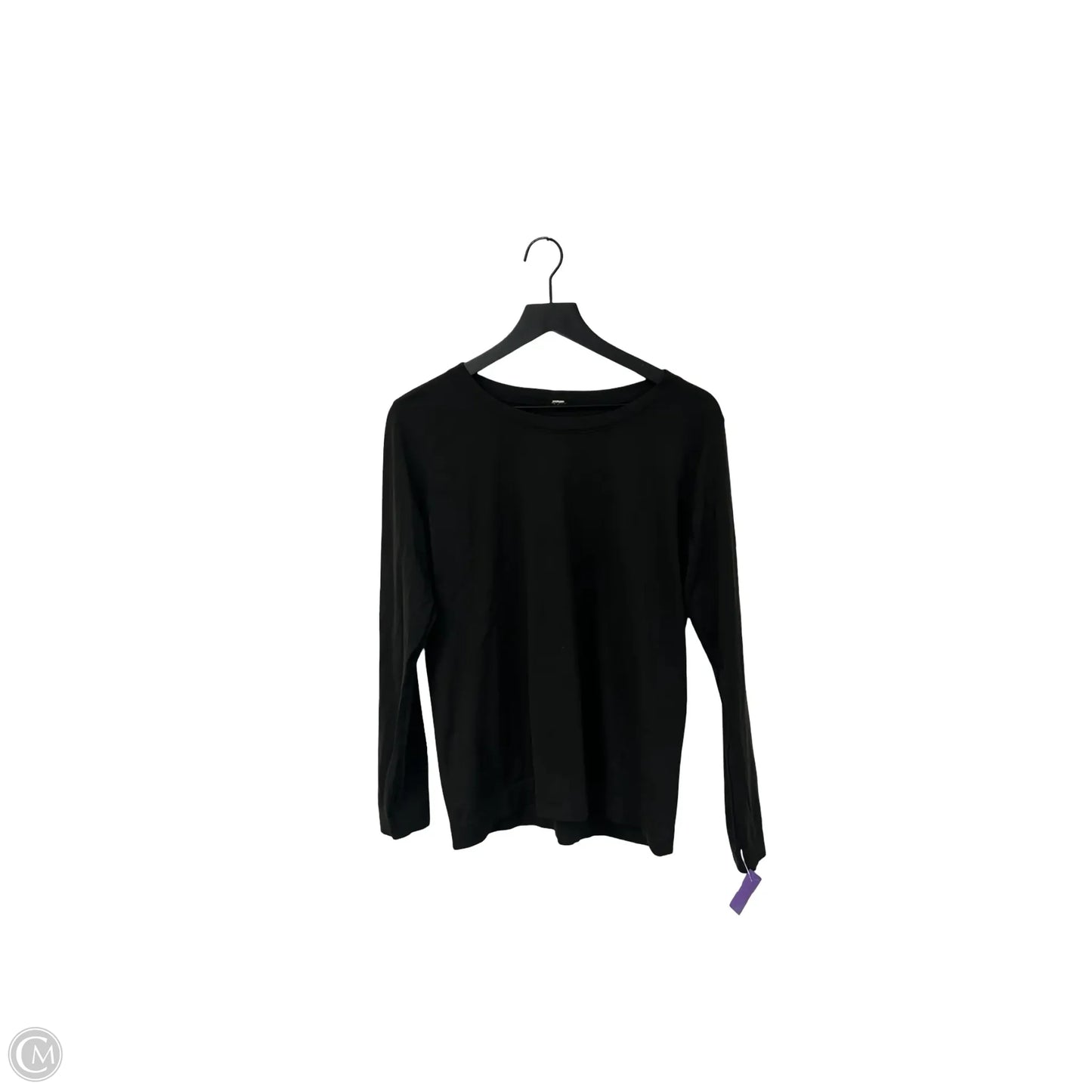 Athletic Top Long Sleeve Crewneck By Lululemon In Black, Size: 10