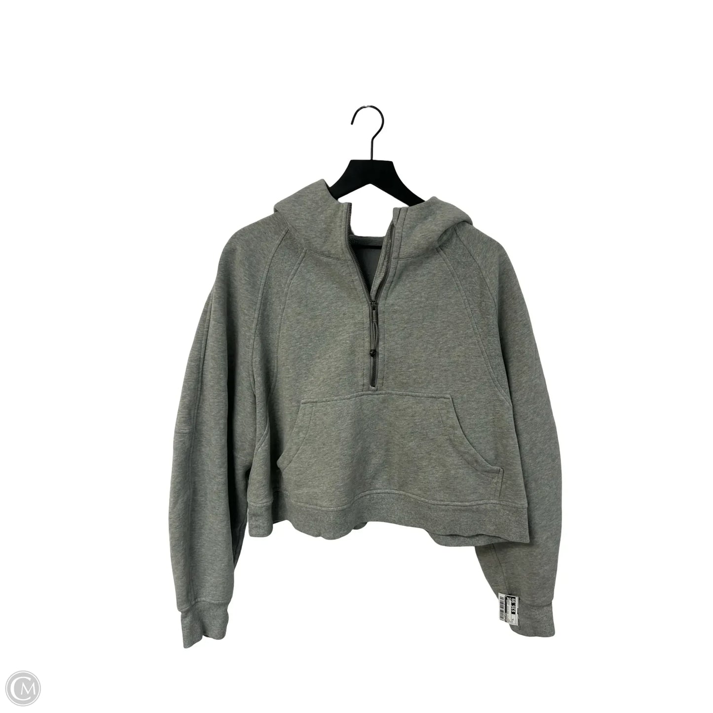 Athletic Sweatshirt Hoodie By Lululemon In Grey, Size: Xl