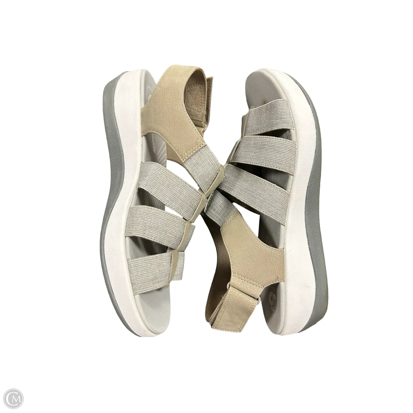 Sandals Flats By Clarks In Grey, Size: 7.5