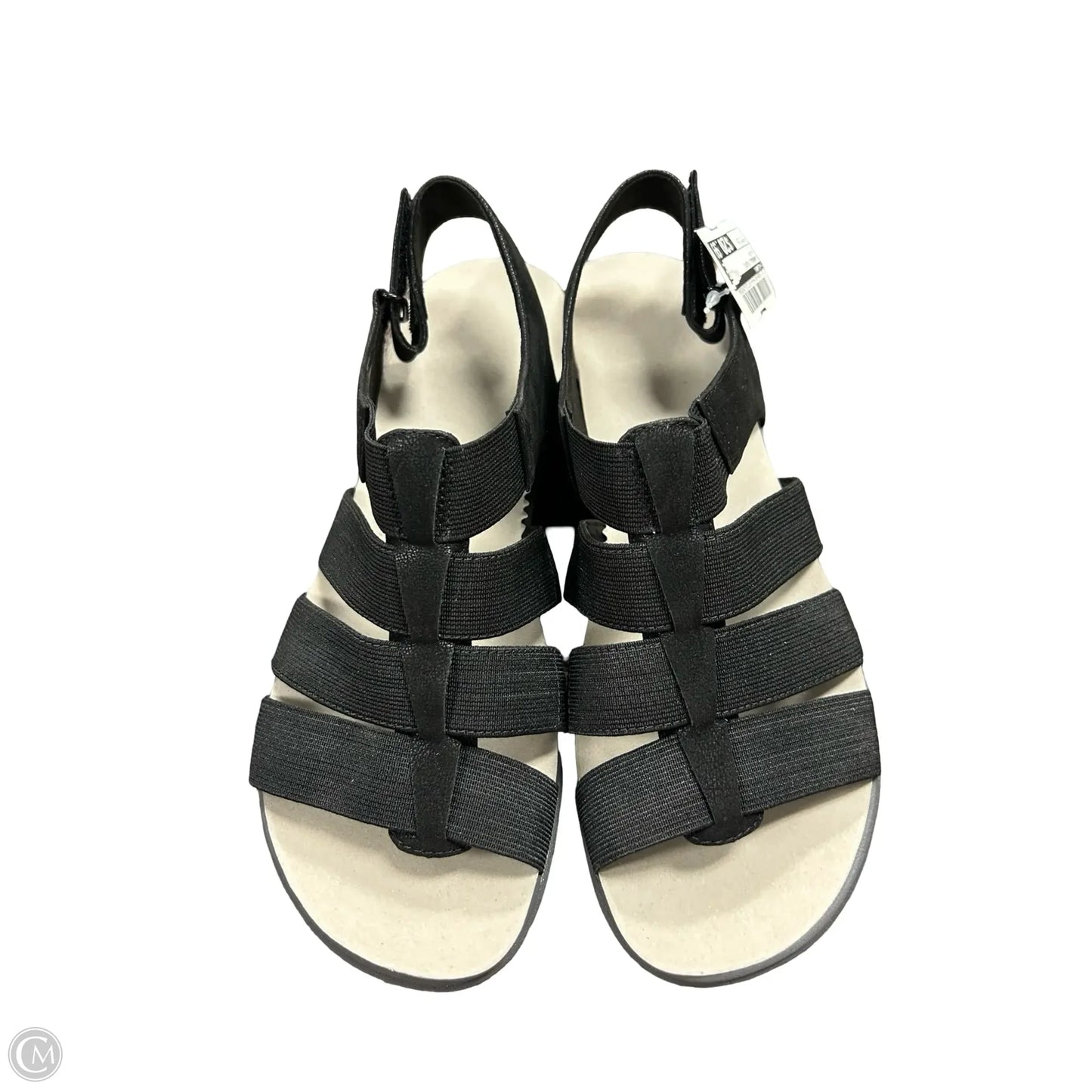 Sandals Flats By Clarks In Black, Size: 7.5