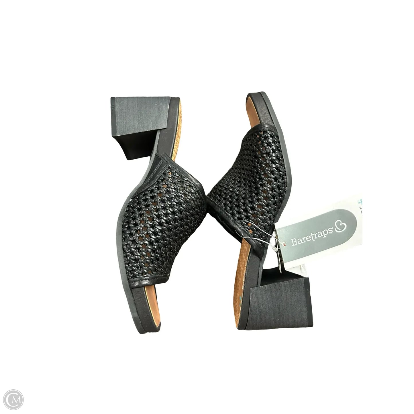 Sandals Heels Block By Bare Traps In Black, Size: 7.5