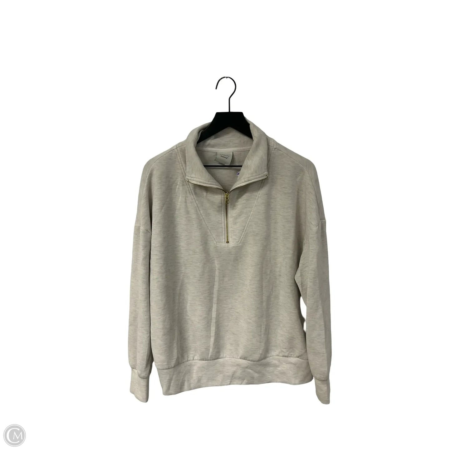 Sweatshirt Collar By Varley In Grey, Size: L