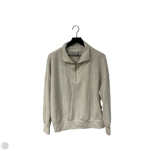 Sweatshirt Collar By Varley In Grey, Size: L