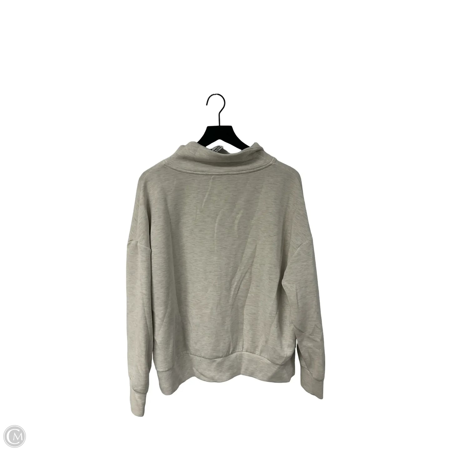 Sweatshirt Collar By Varley In Grey, Size: L