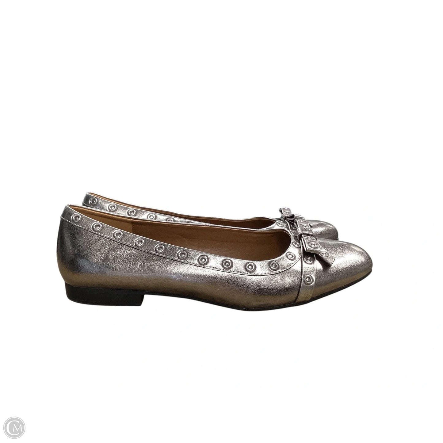 Shoes Flats By White Mountain In Silver, Size: 11