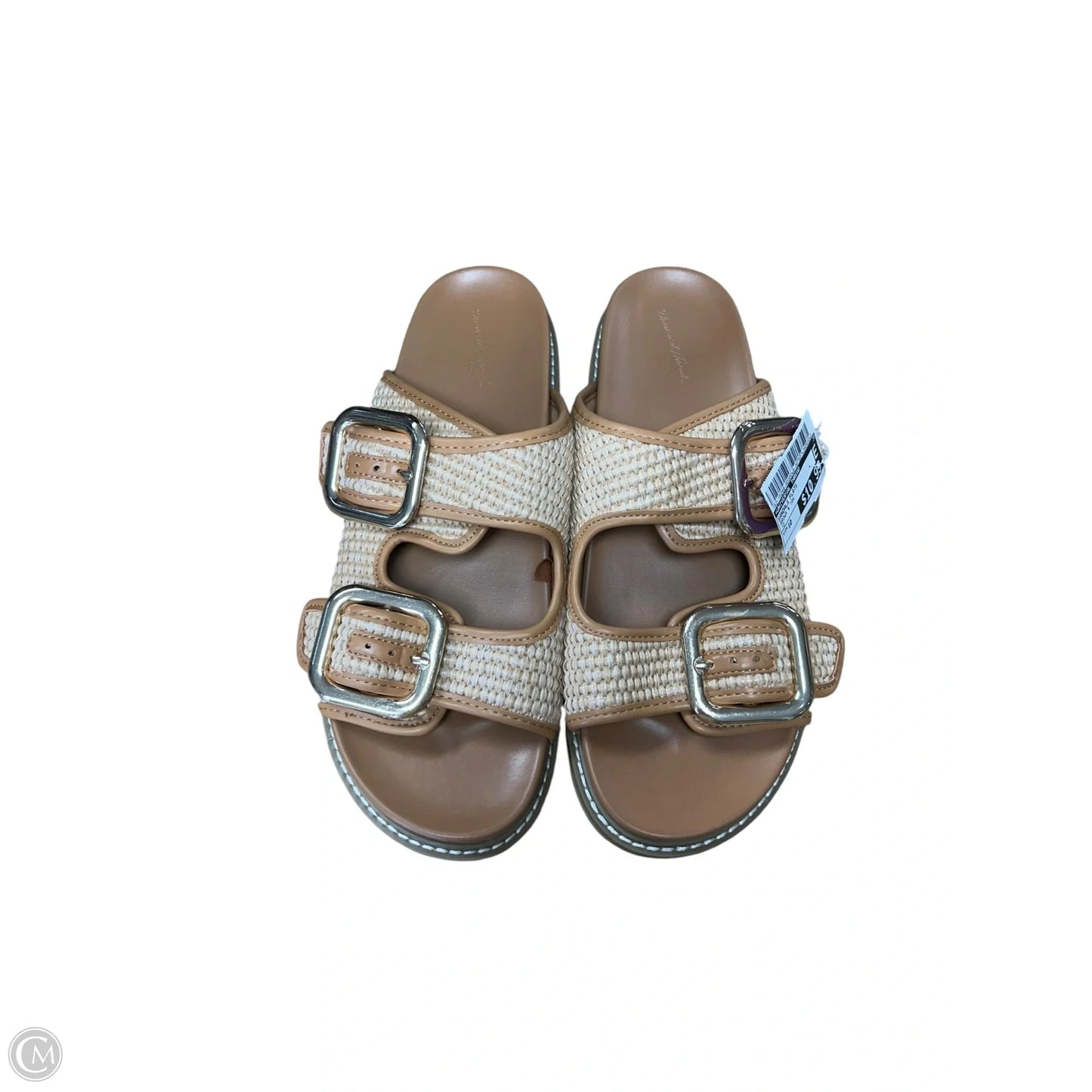 Sandals Flats By Universal Thread In Brown & Tan, Size: 10