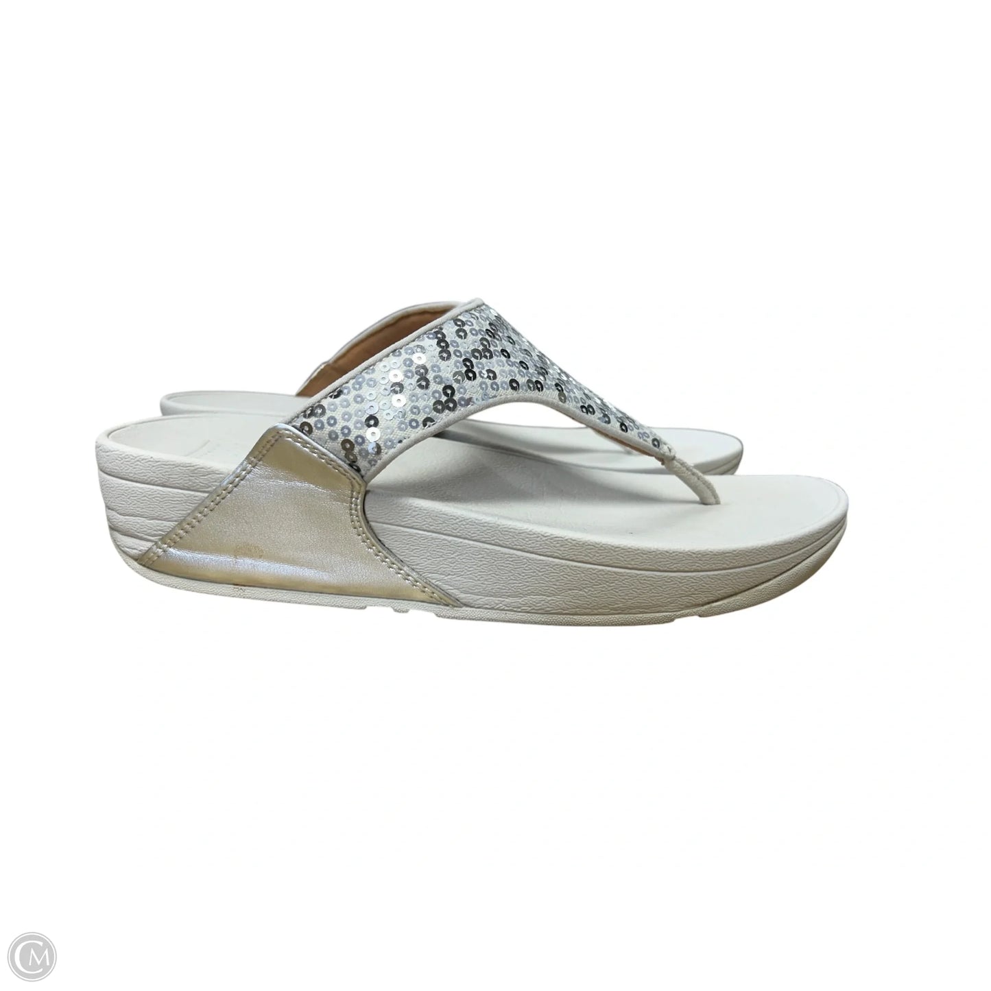 Sandals Flip Flops By Fitflop In Grey, Size: 8.5