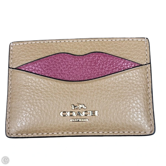 Wallet Designer By Coach, Size: Small