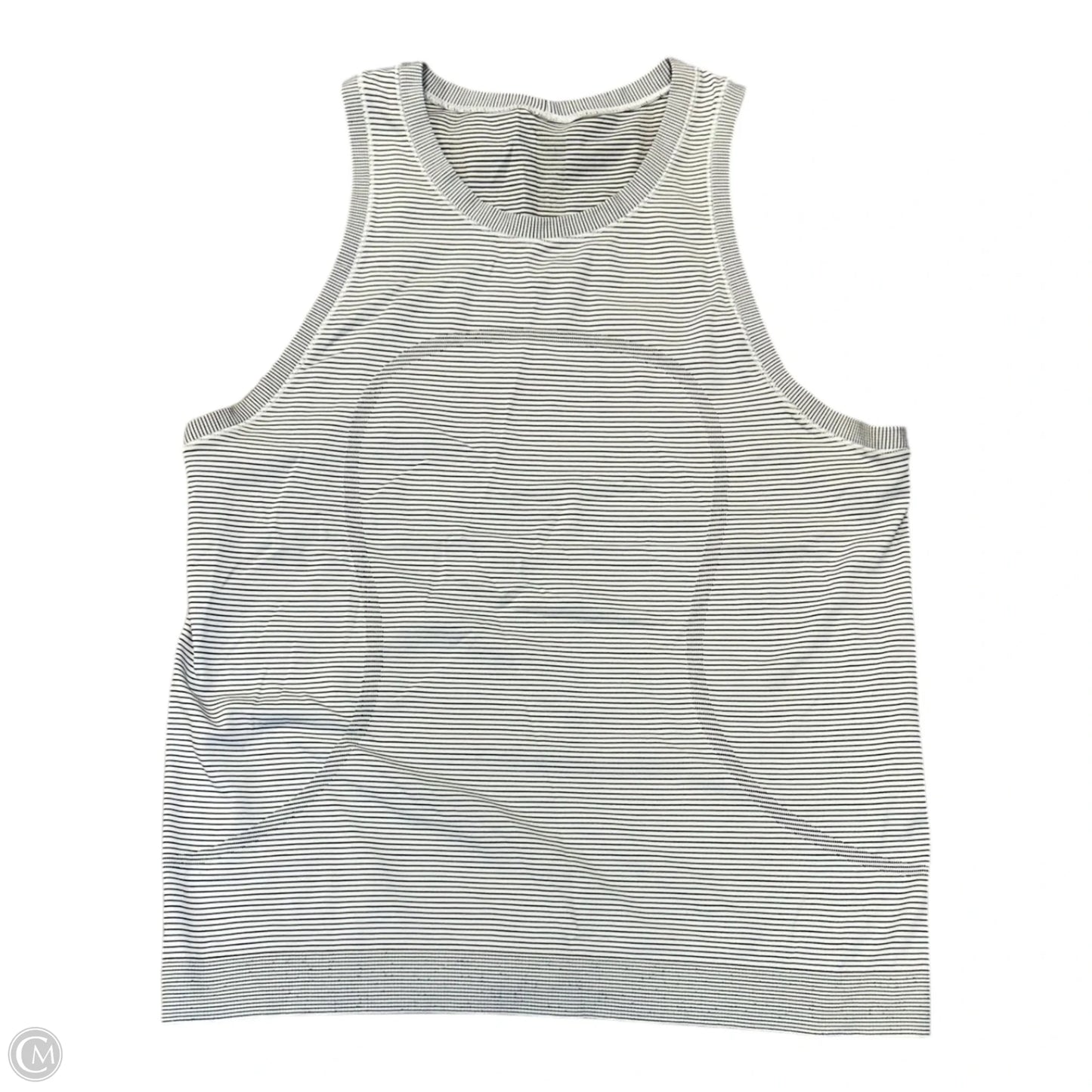 Athletic Tank Top By Lululemon In Striped Pattern, Size: 12