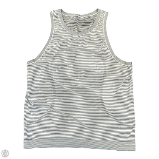 Athletic Tank Top By Lululemon In Striped Pattern, Size: 12
