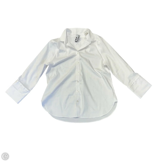 Blouse 3/4 Sleeve By Chicos In White, Size: M