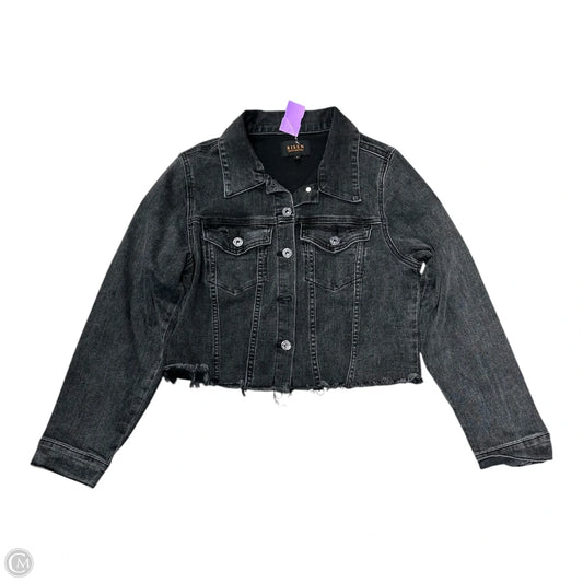Jacket Denim By Risen In Black Denim, Size: L