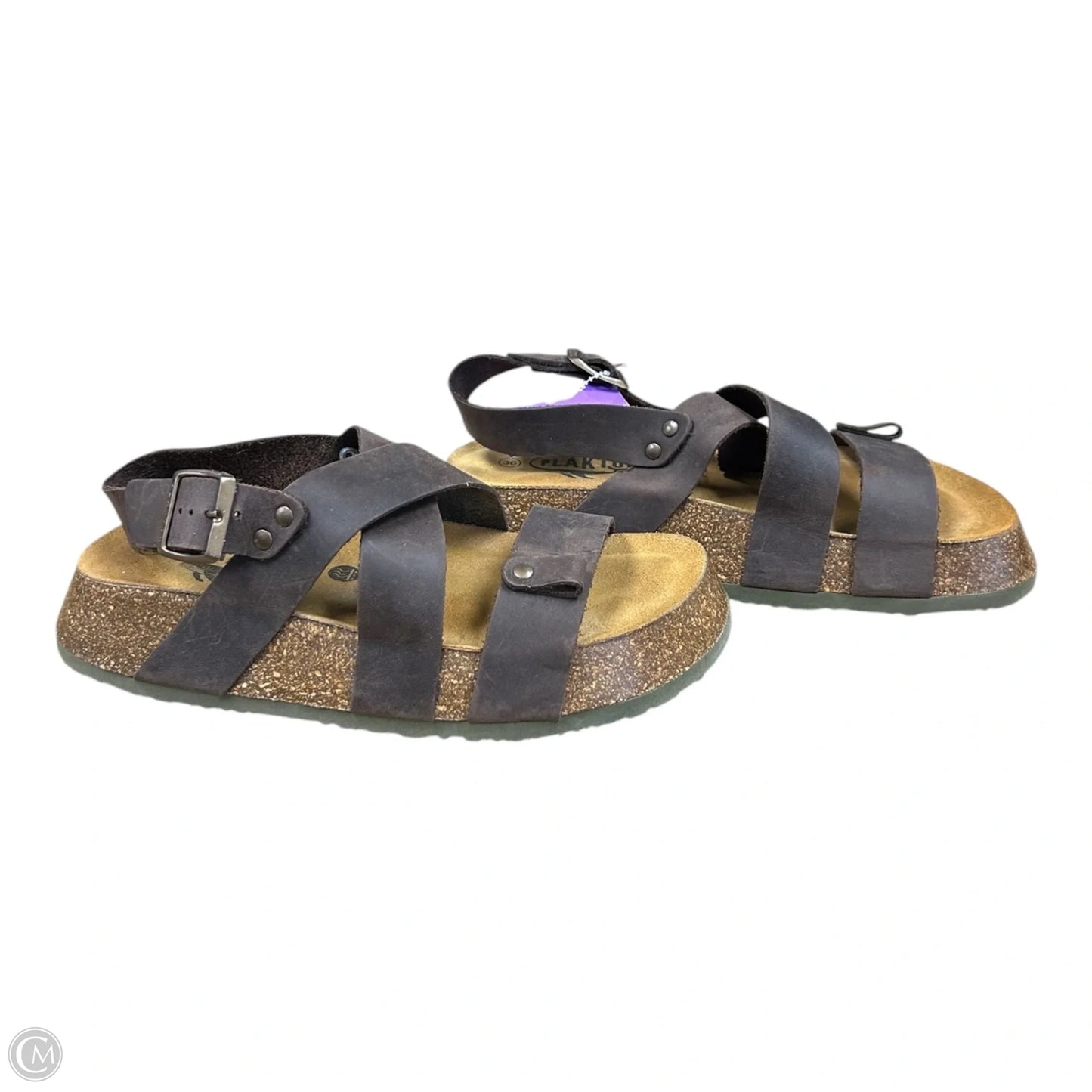Sandals Flats By Cmb In Brown, Size: 5