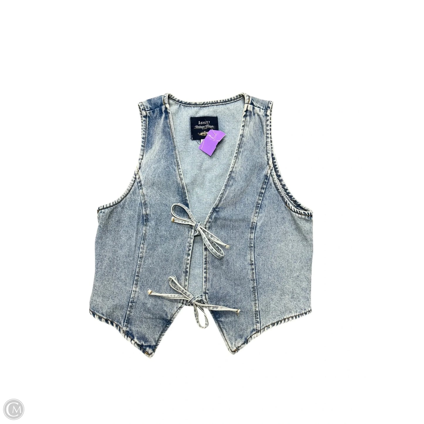 Vest Other By Ashley In Blue Denim, Size: L