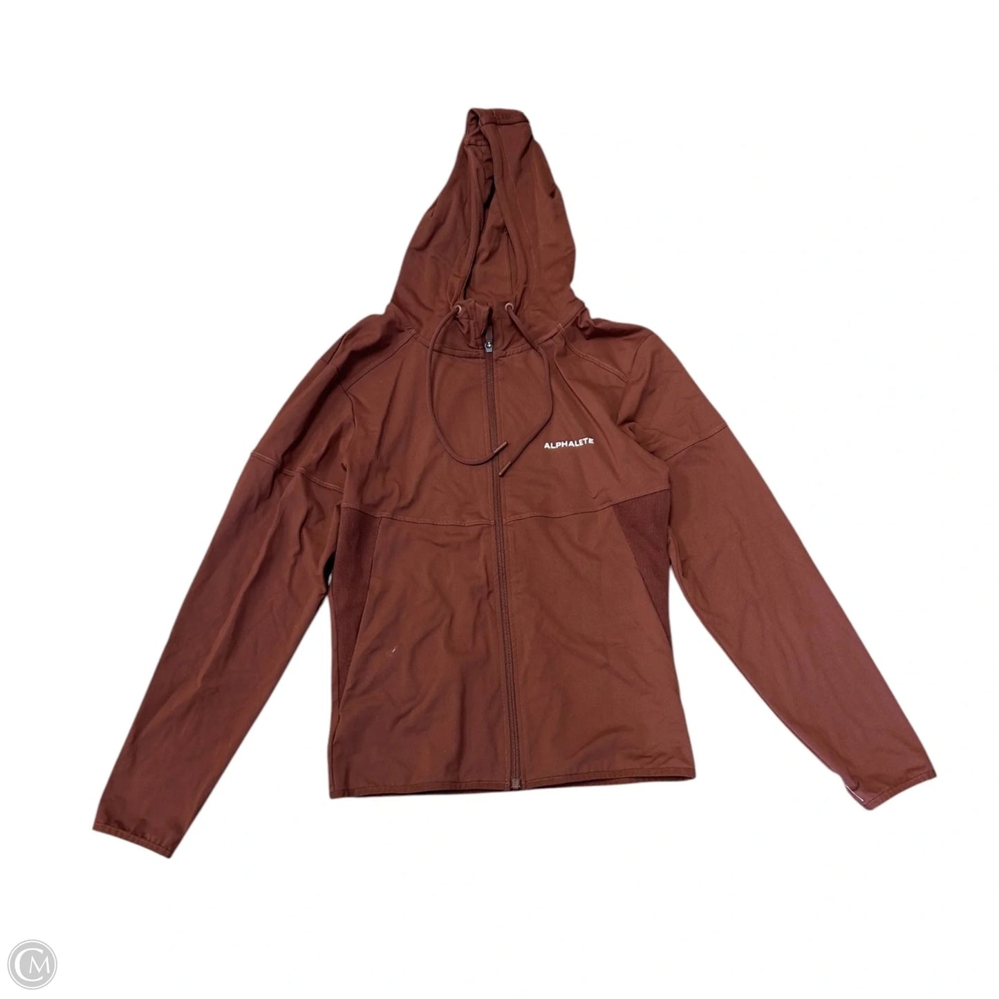 Athletic Jacket By Alphalete In Brown, Size: M